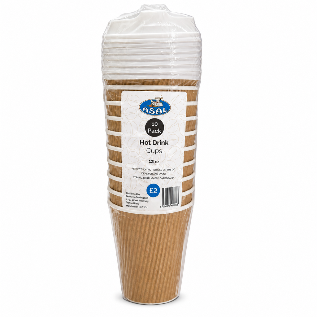 Asal Hot Drink Cups 12oz x 10