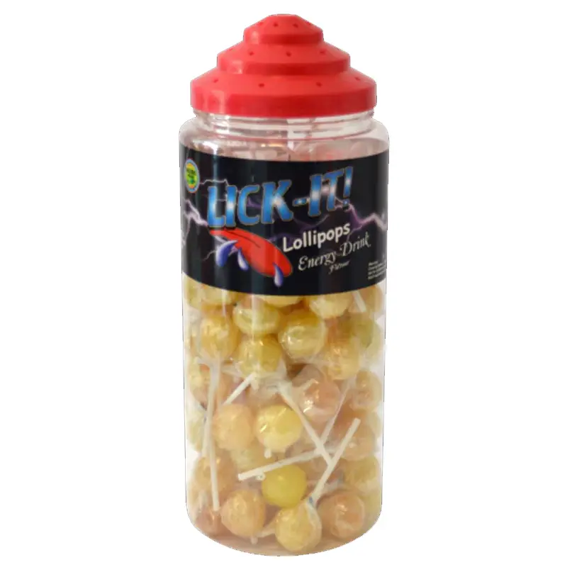 Lick-It Energy Drink Lollies Jar (100 x 16g)