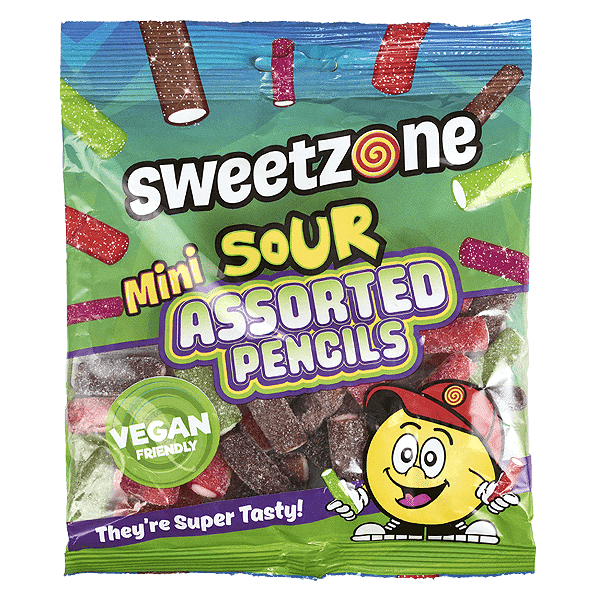 Sweetzone Mini Assorted Pencil 180g 