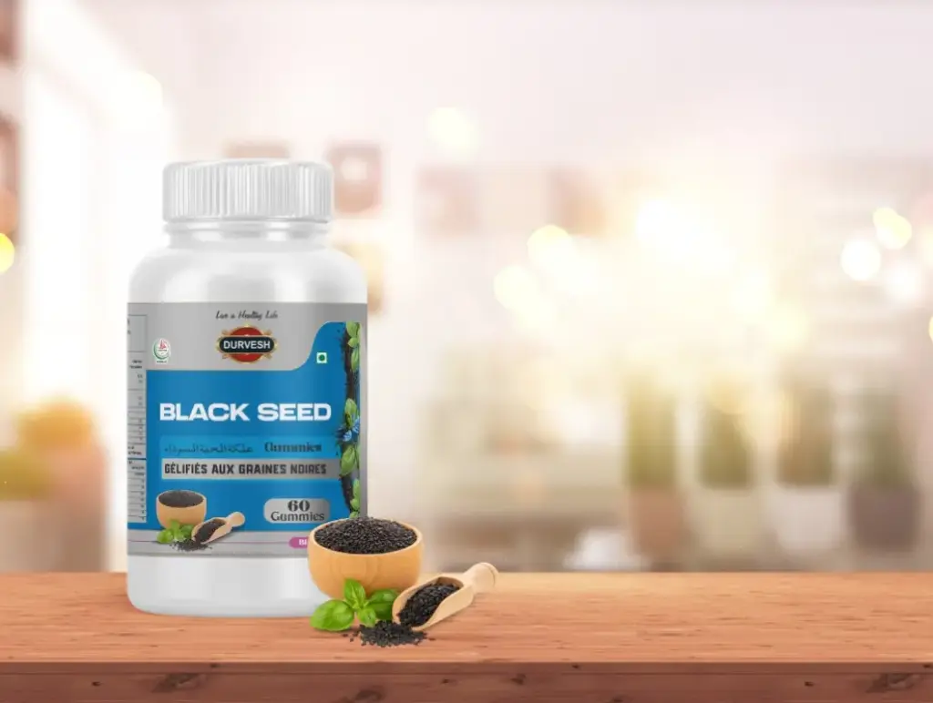 Durvesh Black Seed Gummies 60pcs Jar