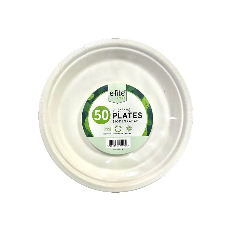 E-lite Eco 9'' Plate 50Pcs 