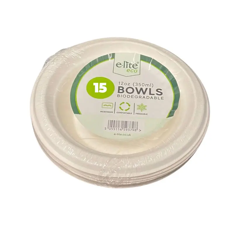 E-lite Eco Bowls 12oz  15pcs 