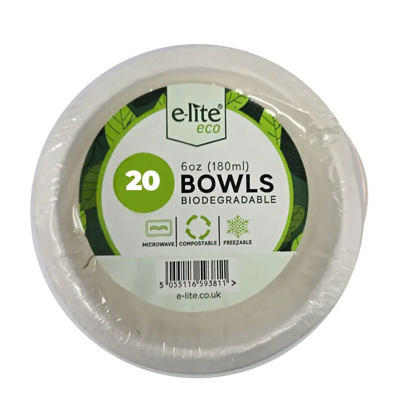 E-lite Eco Bowls 6oz  20pcs