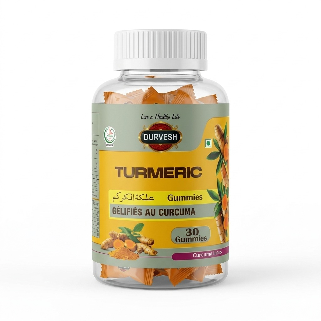 Durvesh Turmeric Gummies 1 x 30pcs Jar