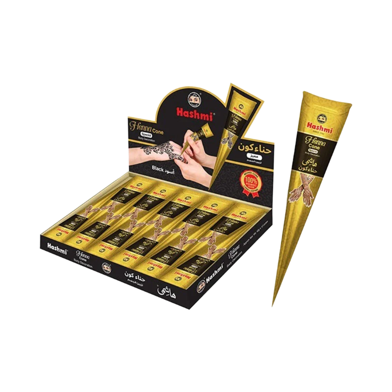 Hashmi Black Henna Cones 1 x 12