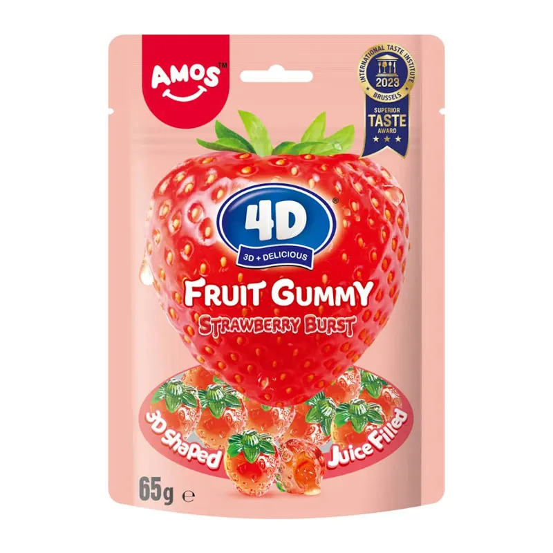 Amos 4D Candy Strawberry 65g