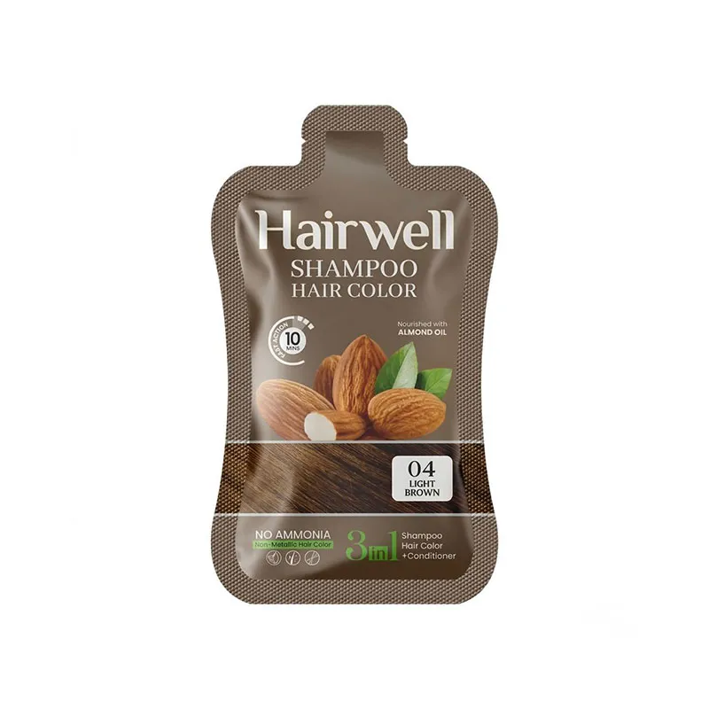 Hairwell Light Brown Sachets Colour No 2 25ml x 10