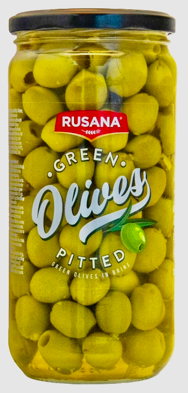 Rusana Green Olives Pitted 720ml