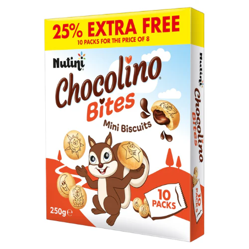 Nutini Chocolino Bites 250g (10pk)