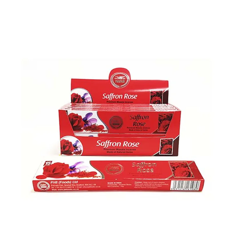 Heera Saffron Rose Agarbatti 12 x 15sticks