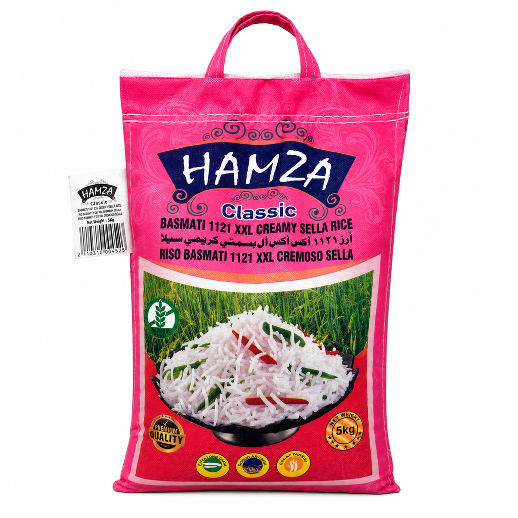 Hamza Toher Classic Creamy Sella Rice 5Kg