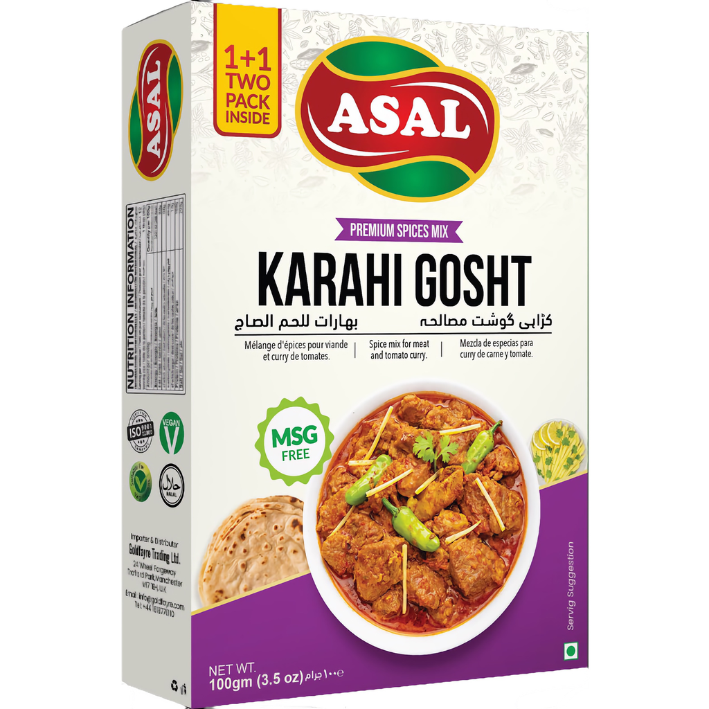 ASAL Karahi Gosht Spice Mix 100grms x 12 (1+1 pack)