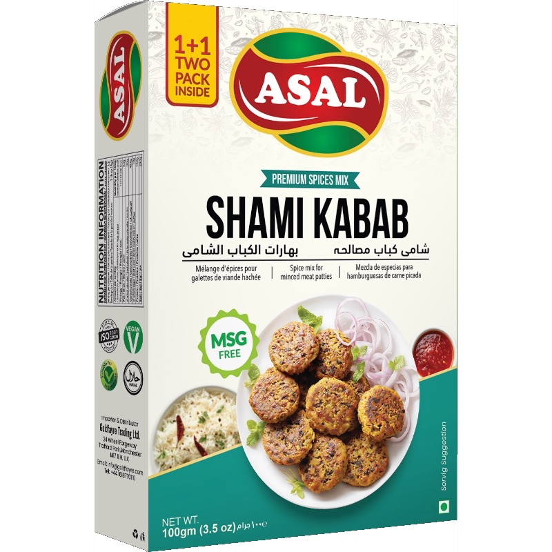 ASAL Shami Kebab Spice Mix 100grms  (1+1 pack)