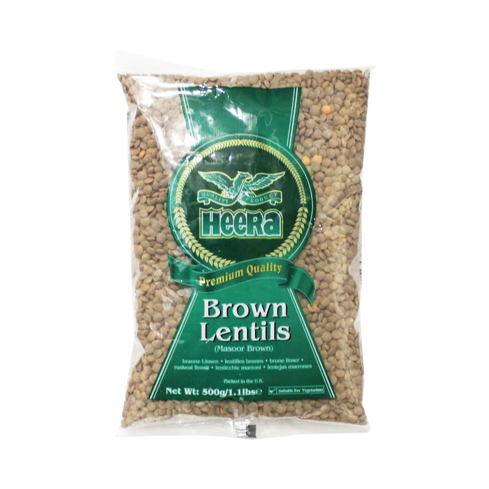 Heera Brown Lentils 500g x 20