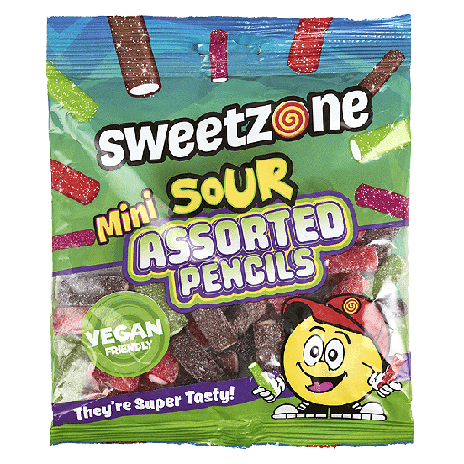 Sweetzone Mini Assorted Pencil 180g 