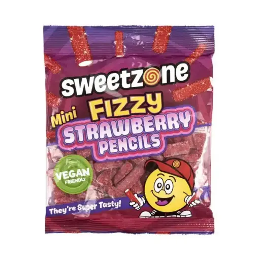 Sweetzone Mini Fizzy Strawberry 180gr  