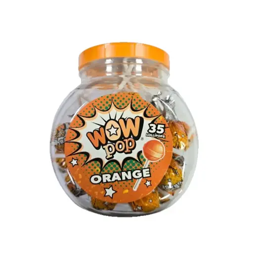 Wow Orange Lollies 35pcs Jar