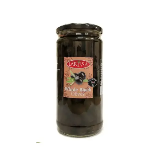 Larissa Black Whole Olives 430g 