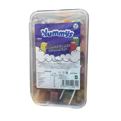 Yummys Licoroce Sour Bricks Tubs