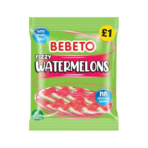 Bebeto Fizzy Watermelon 150g x 10
