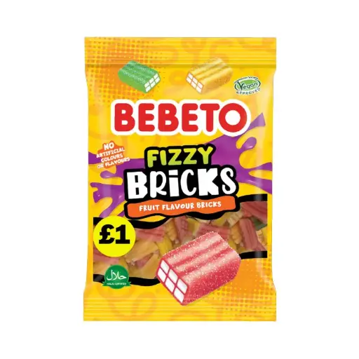 Bebeto Fizzy Bricks 130g